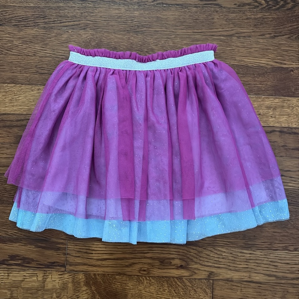American Girl Kids Pink and Purple Tulle Tutu Skirt Size 7/8 - Picture 4 of 6